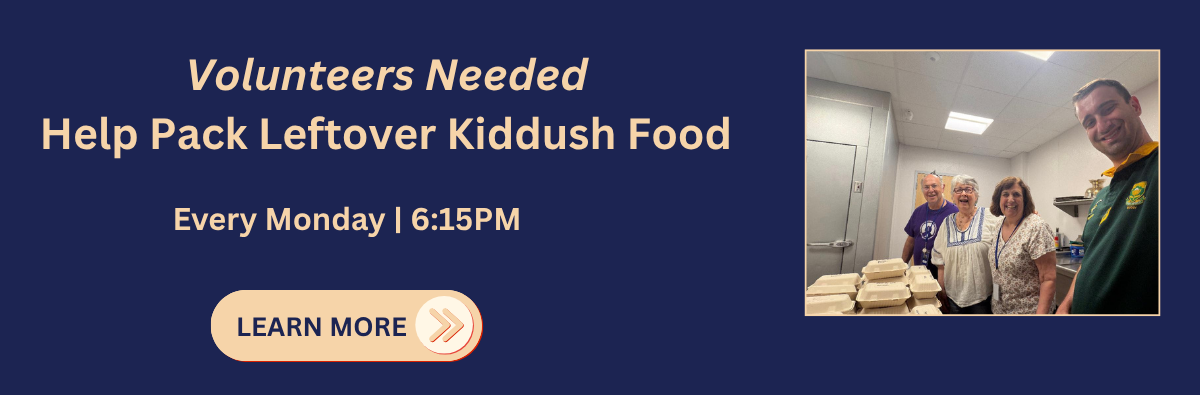 Kiddush Volunteer Kiddush Volunteer